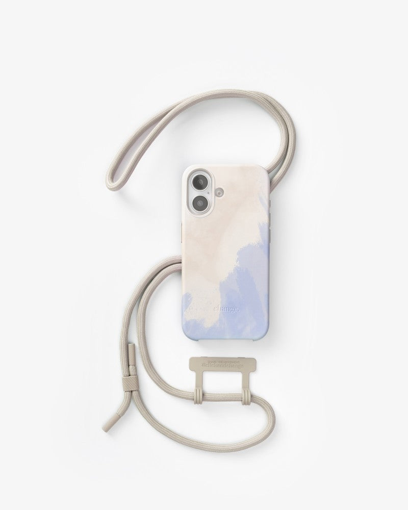CLANE - CLANE × Topologie iPhone case beige Minimalist Soft Beige Cream Monochrome iPhone 15 14 Tough